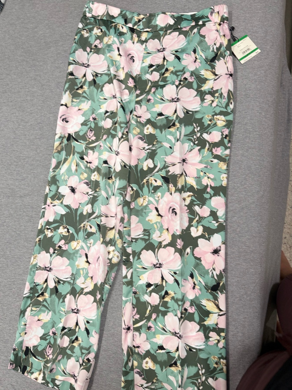 Anne Klein Pink and Green Floral pant